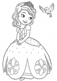 Desenhos da Princesinha Sofia para colorir – Página de colorir 1