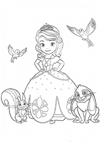 Desenhos da Princesinha Sofia para colorir – Página de colorir 13