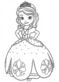 Desenhos da Princesinha Sofia para colorir – Página de colorir 15