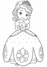 Desenhos da Princesinha Sofia para colorir – Página de colorir 17