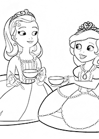 Desenhos da Princesinha Sofia para colorir – Página de colorir 22