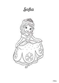 Desenhos da Princesinha Sofia para colorir – Página de colorir 26