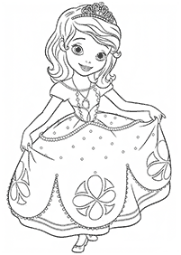 Desenhos da Princesinha Sofia para colorir – Página de colorir 3