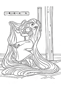 Desenhos para colorir de Rapunzel (Enrolados) – Página de colorir 10