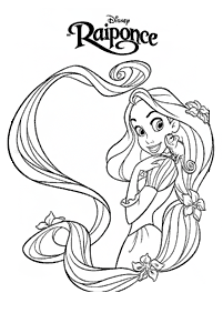 Desenhos para colorir de Rapunzel (Enrolados) – Página de colorir 16
