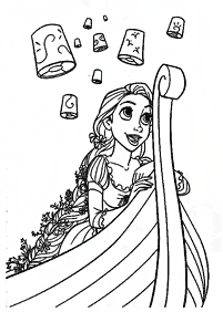 Desenhos para colorir de Rapunzel (Enrolados) – Página de colorir 19