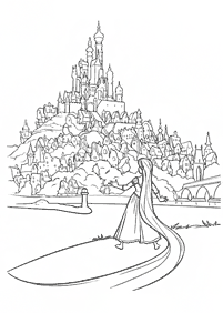 Desenhos para colorir de Rapunzel (Enrolados) – Página de colorir 21