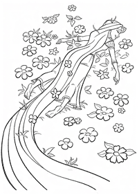 Desenhos para colorir de Rapunzel (Enrolados) – Página de colorir 22