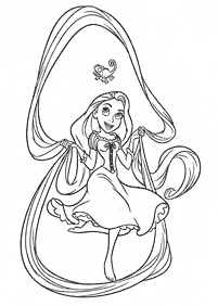 Desenhos para colorir de Rapunzel (Enrolados) – Página de colorir 23