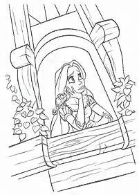 Desenhos para colorir de Rapunzel (Enrolados) – Página de colorir 4