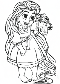 Desenhos para colorir de Rapunzel (Enrolados) – Página de colorir 7