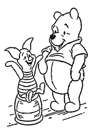 Desenhos para colorir do Ursinho Pooh – Página de colorir 2