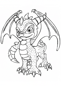 Desenhos para colorir de dragão - Página de colorir 13