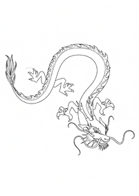 Desenhos para colorir de dragão - Página de colorir 19