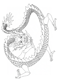 Desenhos para colorir de dragão - Página de colorir 22
