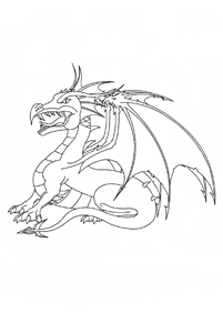 Desenhos para colorir de dragão - Página de colorir 3