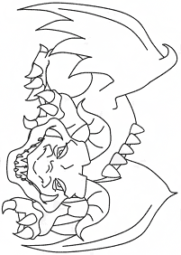 Desenhos para colorir de dragão - Página de colorir 5