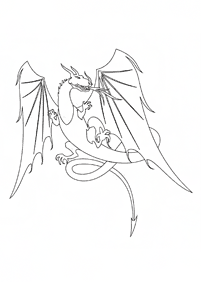 Desenhos para colorir de dragão - Página de colorir 7