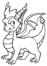 Desenhos para colorir de dragão - Página de colorir 9
