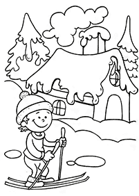 Desenhos de inverno para colorir – Página de colorir 18