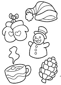 Desenhos de inverno para colorir – Página de colorir 29