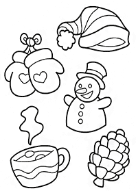 Desenhos de inverno para colorir – Página de colorir 34