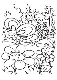 Desenhos de primavera para colorir – Página de colorir 10