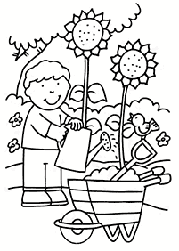 Desenhos de primavera para colorir – Página de colorir 20