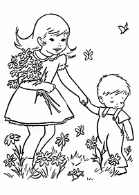 Desenhos de primavera para colorir – Página de colorir 26