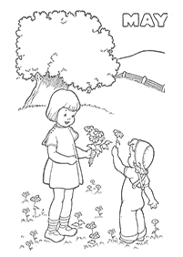 Desenhos de primavera para colorir – Página de colorir 7