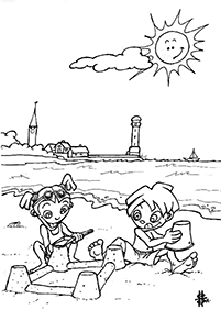 Desenhos de verão para colorir – Página de colorir 34