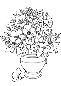 Desenhos de flores para colorir - Página de colorir 20