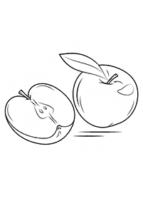 Desenhos de frutas para colorir - Página de colorir 1