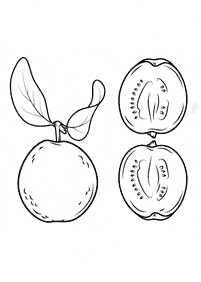 Desenhos de frutas para colorir - Página de colorir 75