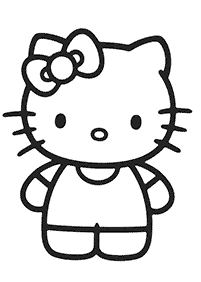Páginas para colorir da Hello Kitty – Página de colorir 13