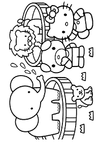 Páginas para colorir da Hello Kitty – Página de colorir 20