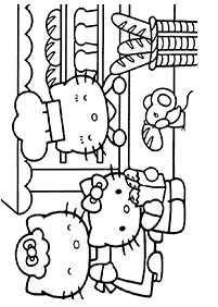 Páginas para colorir da Hello Kitty – Página de colorir 22