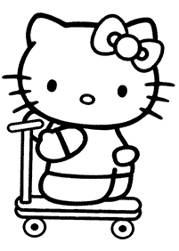 Páginas para colorir da Hello Kitty – Página de colorir 23