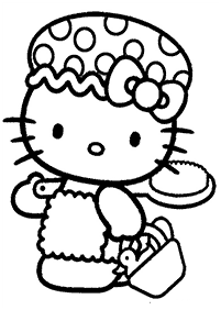 Páginas para colorir da Hello Kitty – Página de colorir 25