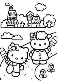 Páginas para colorir da Hello Kitty – Página de colorir 30