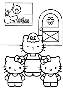Páginas para colorir da Hello Kitty – Página de colorir 33