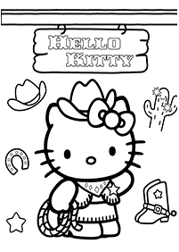 Páginas para colorir da Hello Kitty – Página de colorir 34