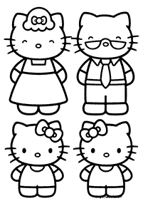 Páginas para colorir da Hello Kitty – Página de colorir 39