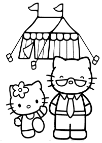 Páginas para colorir da Hello Kitty – Página de colorir 44
