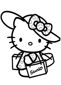 Páginas para colorir da Hello Kitty – Página de colorir 47