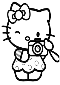 Páginas para colorir da Hello Kitty – Página de colorir 52