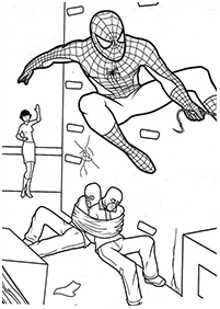 Desenhos do Homem-Aranha para colorir – Página de colorir 13