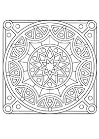 Páginas com mandalas para colorir – Página 25