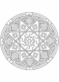 Páginas com mandalas para colorir – Página 26