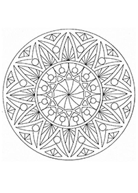 Páginas com mandalas para colorir – Página 27